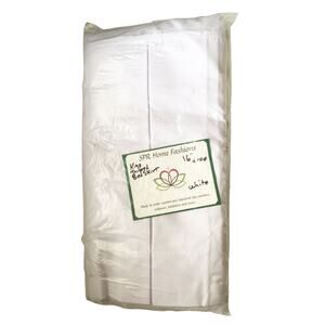 SPR Home Fashion King Tailored Bed Skirt Pleated 16" Drop White